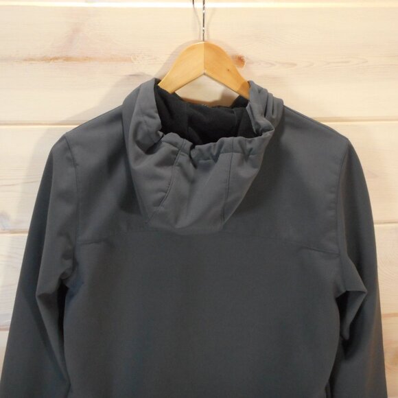 New Balance Women's size M Windbreaker Jacket Fleece Lined Full Zip Pockets Gray - Picture 4 of 13